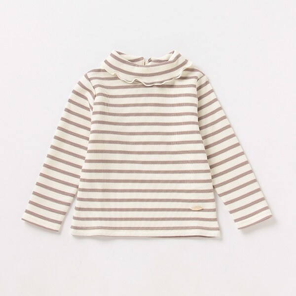 オーガニックコットン 裏起毛 ハイネックTシャツ