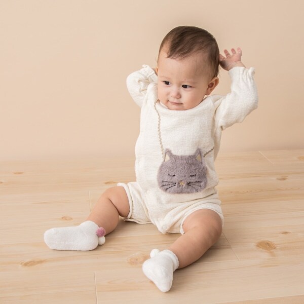 裏ボア ネコポシェット2WAYオール