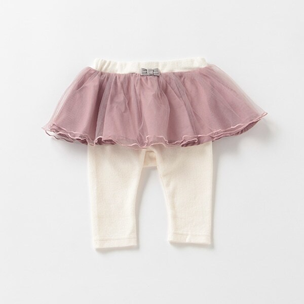 チュールスカートつきレギンス