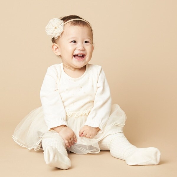 抗菌防臭 星チュールロンパース×ベロアブルマセット