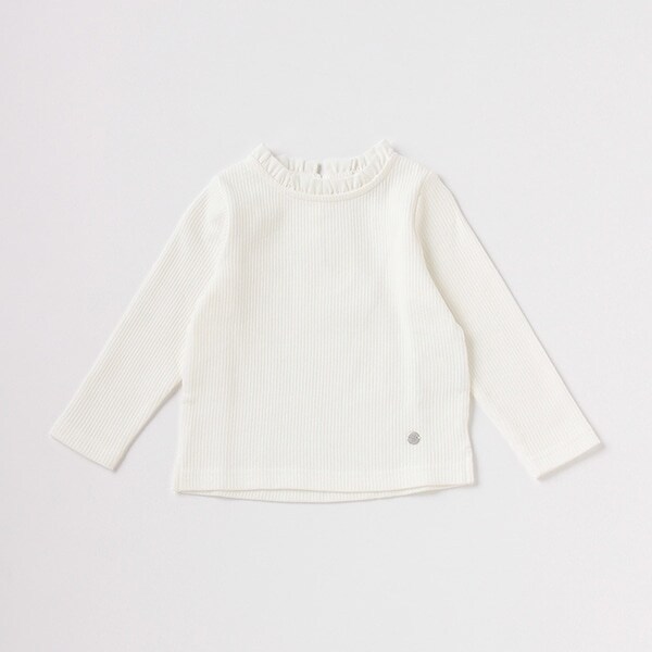 フリルカラーテレコTシャツ