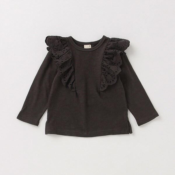 肩レースTシャツ