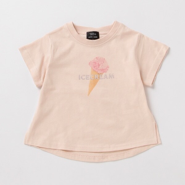 オーガニックコットン モチーフプリントTシャツ