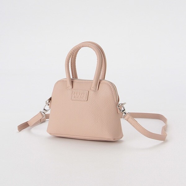 合皮台形ミニバッグ