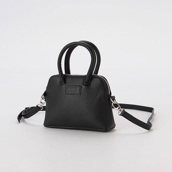 合皮台形ミニバッグ
