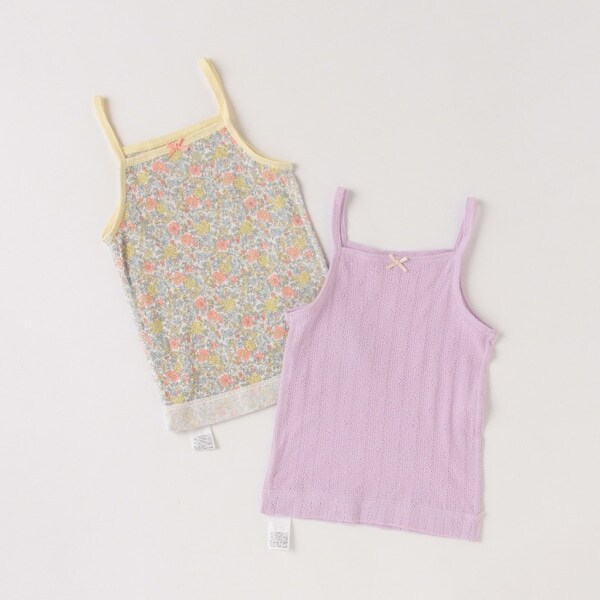 オーガニックコットン キャミソール肌着2枚セット