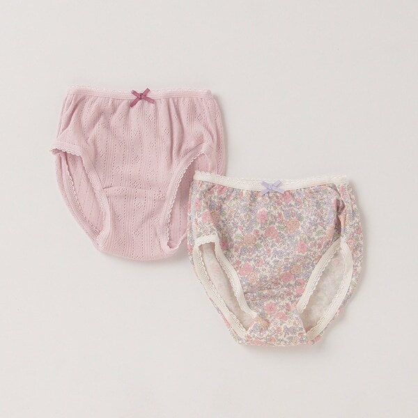 オーガニックコットン GIRLショーツ2枚セット