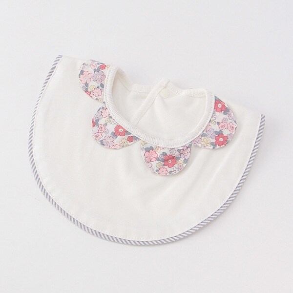 オーガニックコットン スカラップ衿スタイ