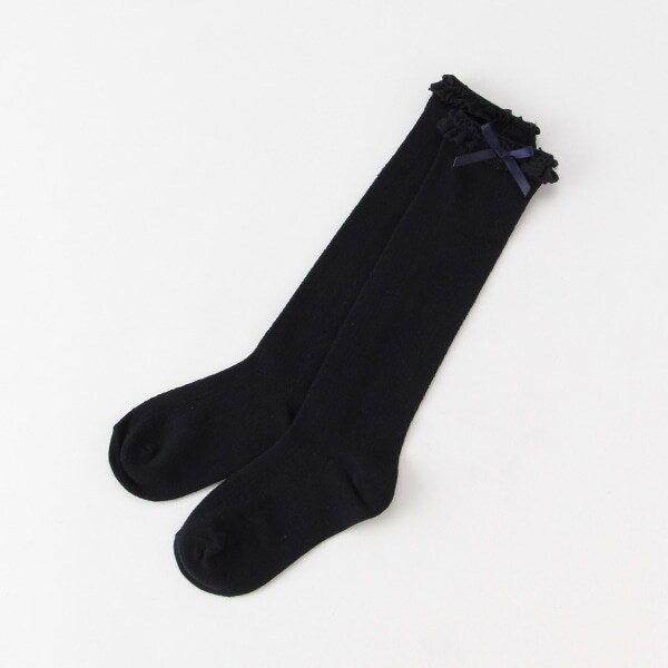 リボンつきハイソックス