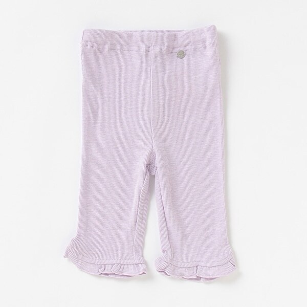 【接触冷感】裾フリル6分丈レギンス