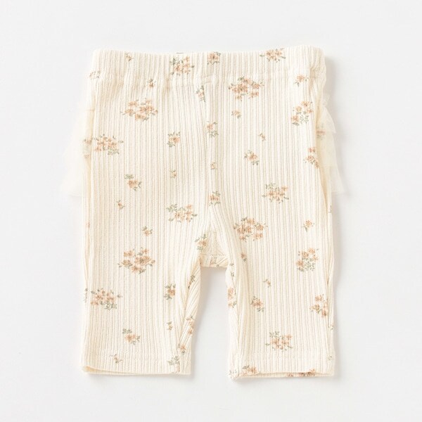 【接触冷感】 5分丈バックフリルレギンス