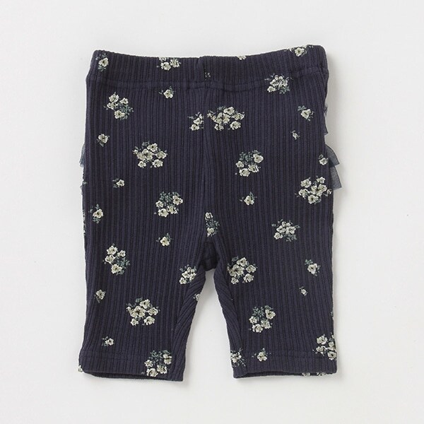 【接触冷感】 5分丈バックフリルレギンス