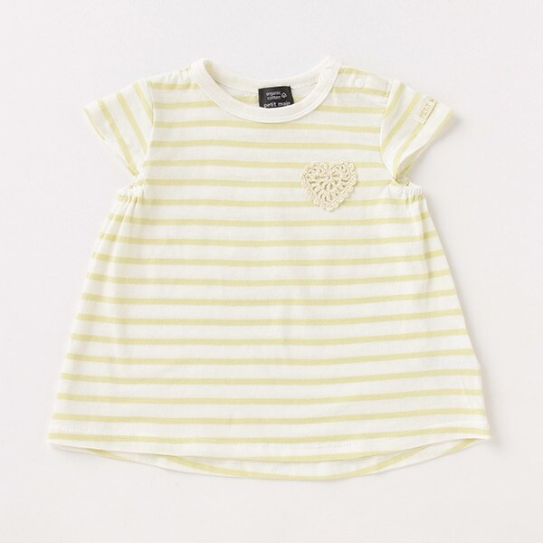 【オーガビッツ／接触冷感】編みモチーフTシャツ