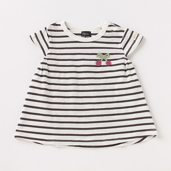 【オーガビッツ／接触冷感】編みモチーフTシャツ