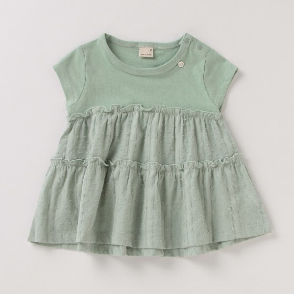 【リンク／接触冷感】切替ティアードTシャツ