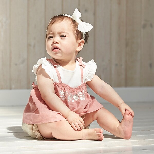 花刺繍キャミドッキングセットアッフ゜