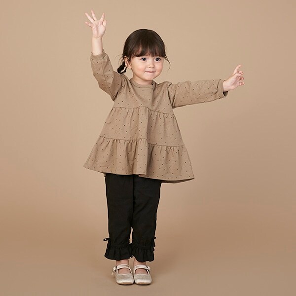 【リンク】裾フリルタックパンツ(キッズサイズ)