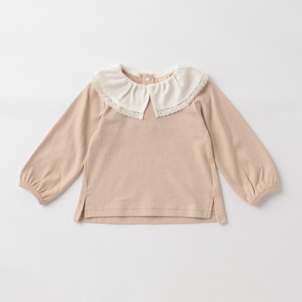 【リンク】レース襟長袖T(キッズサイズ)