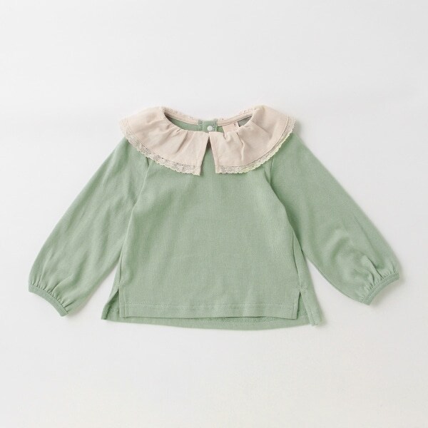 【リンク】レース襟長袖T(キッズサイズ)