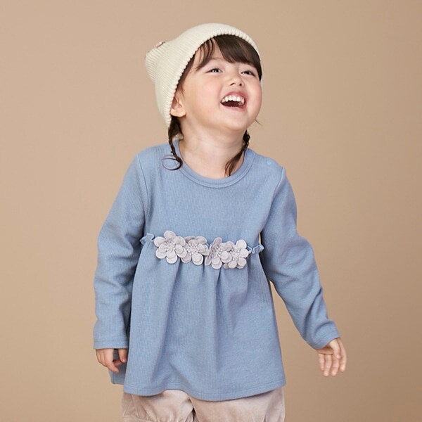 【リンク】花レースカットチュニック(キッズサイズ)