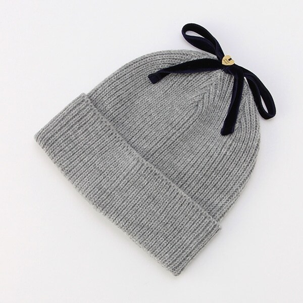 トップリボンニット帽