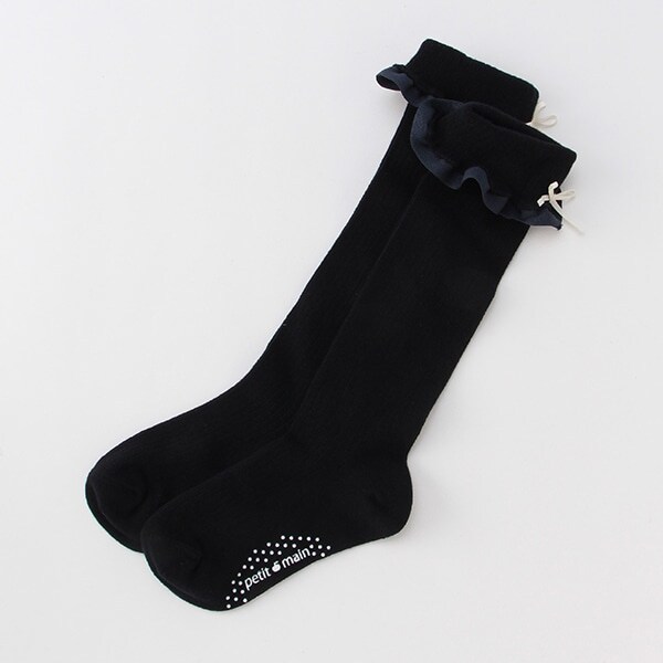 フリルリボンハイソックス