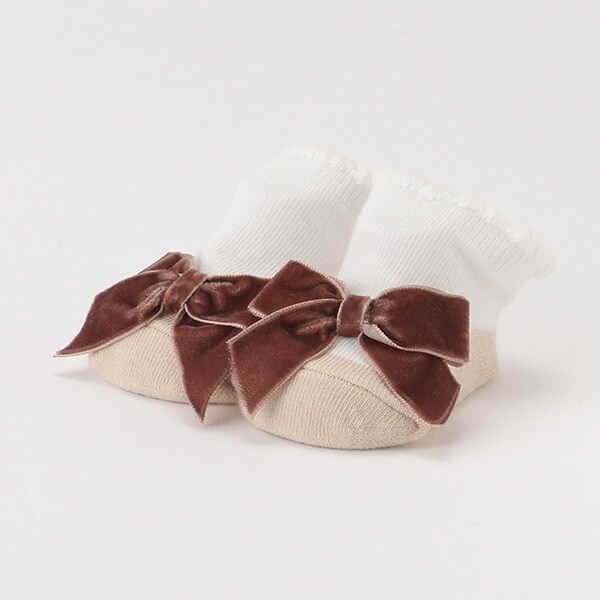 つま先リボンカップソックス