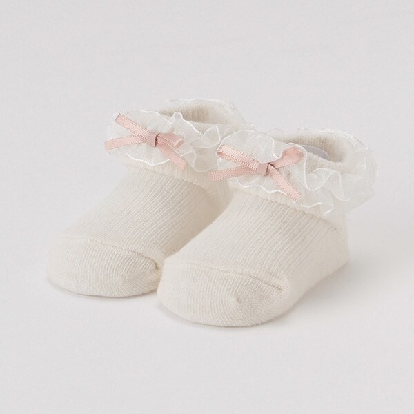 オーガンジーフリルカップソックス