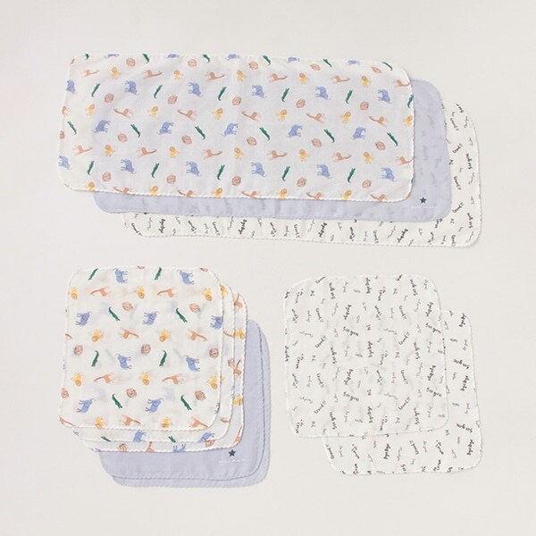 【お肌にやさしい弱酸性】ハンカチ10Pセット