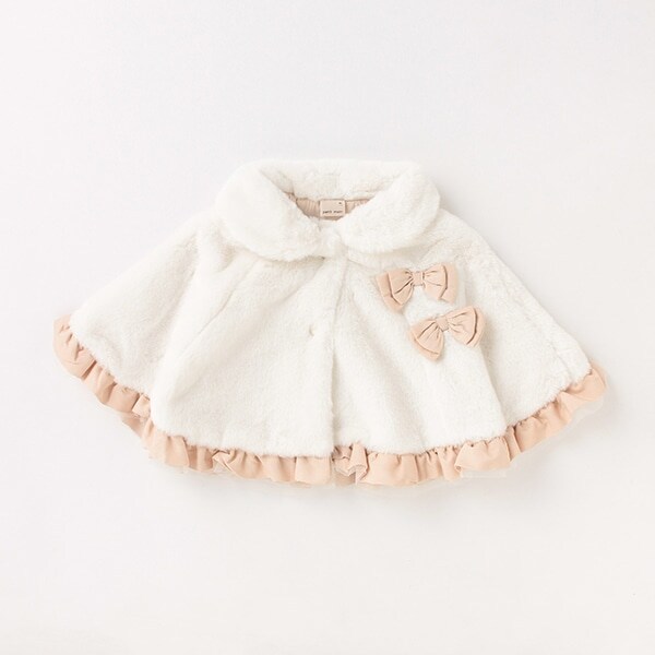 【抗菌防臭】リボンファーケープ