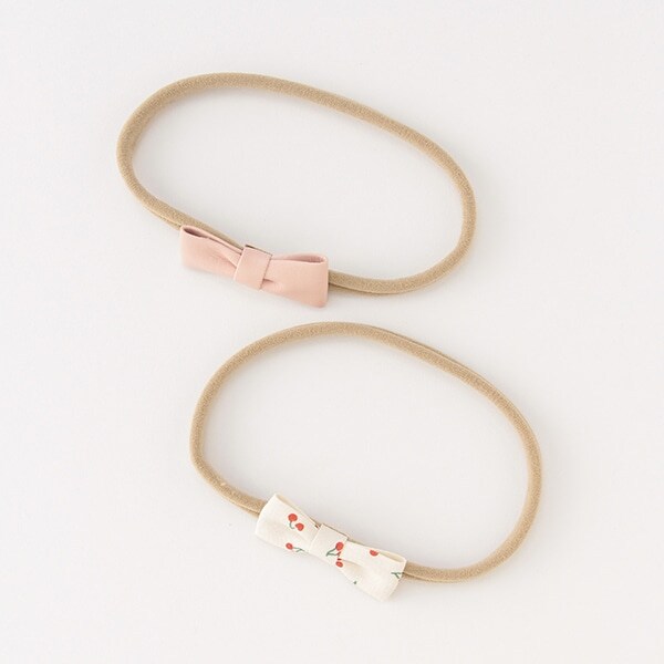 ミニリボンヘアバンド2P