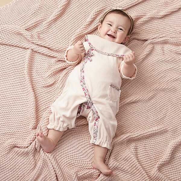 【抗菌防臭】肌着つきベロア2WAYオール