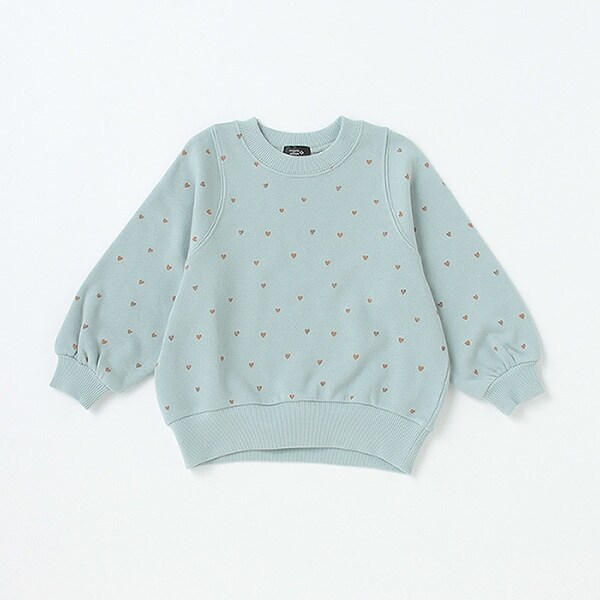 WEB限定色あり【オーガニックコットン】総柄トレーナー