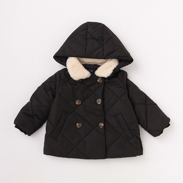 バックフリル中綿ジャケット