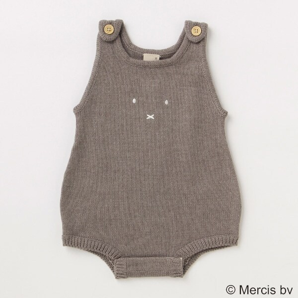 【ミッフィー】抗菌ニットサロペット