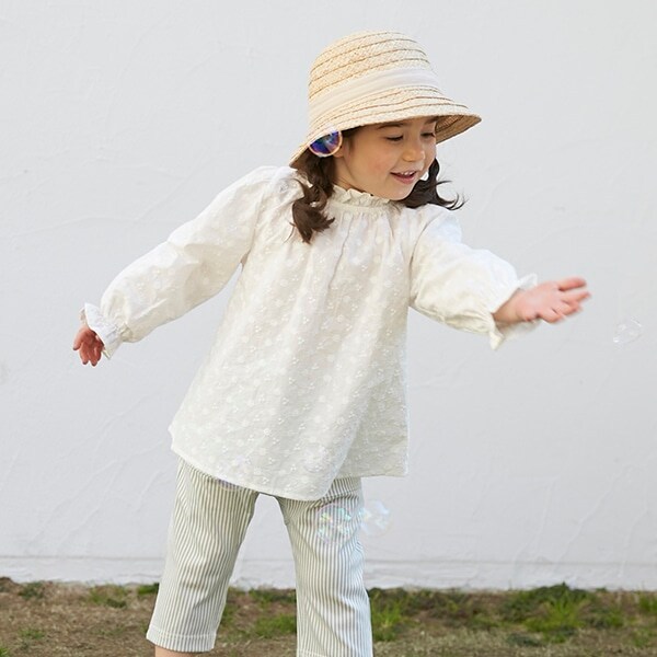 衿フリルブラウス