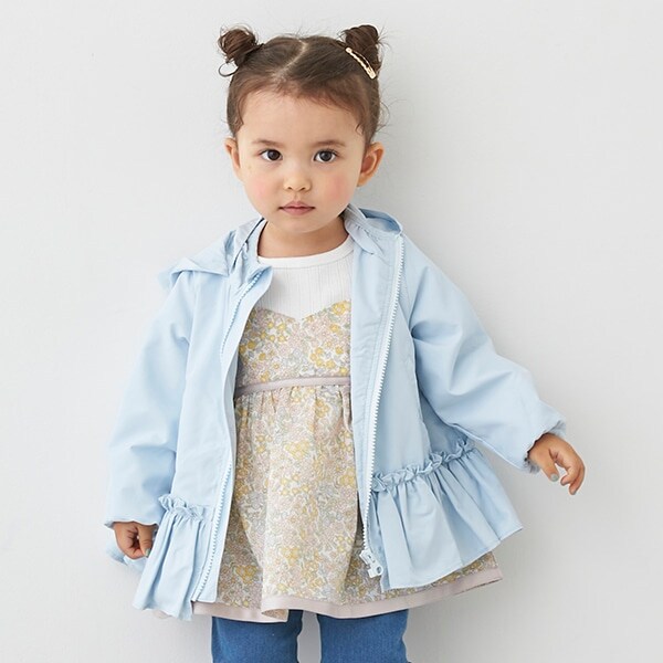 【撥水加工】ペプラムウィンブレ