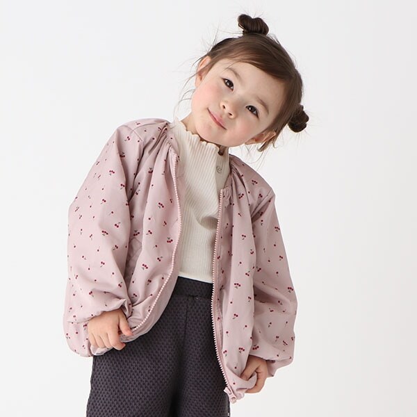 【撥水加工】チェリー総柄ブルゾン