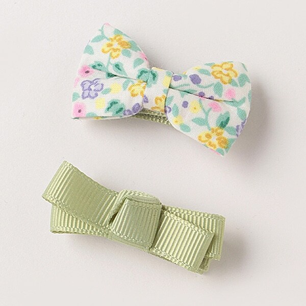 2Pリボンヘアクリップ