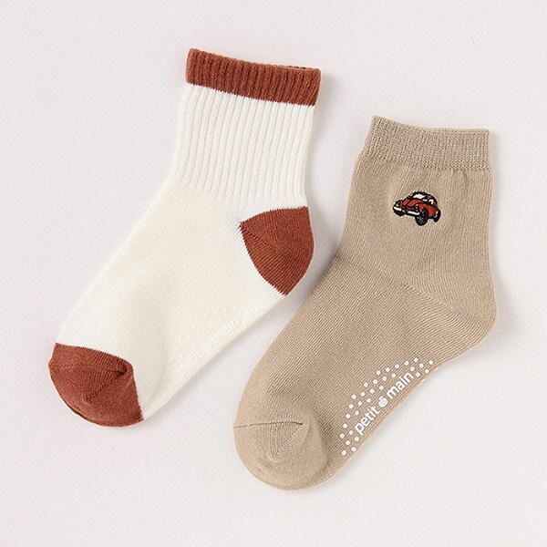 アソートワンポイント2Pアンクルソックス