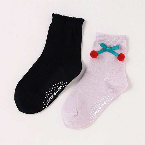 アソートワンポイント2Pアンクルソックス