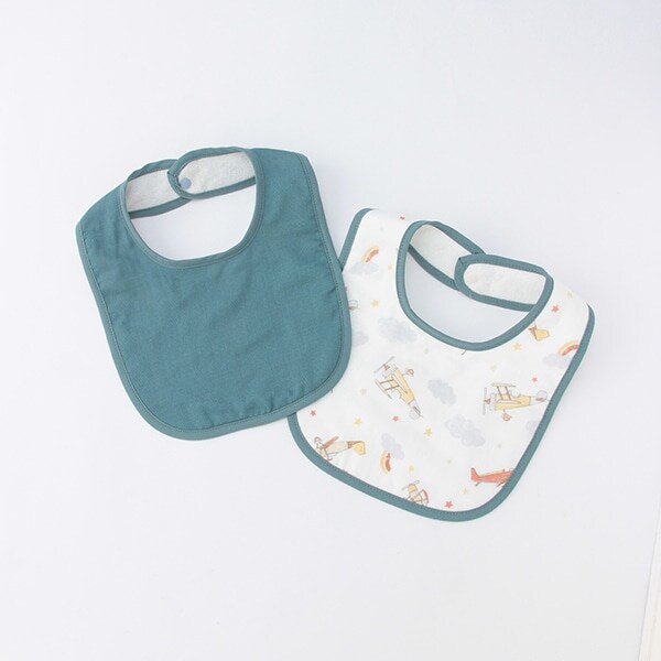 【オーガニック】ガーゼスタイ2Pセット