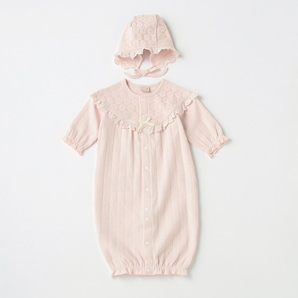 【弱酸性】帽子つき2WAYオール