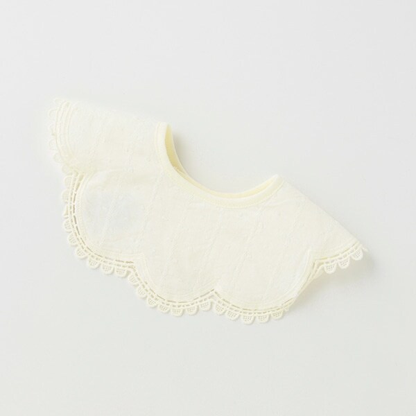 スカラップつけ衿風スタイ