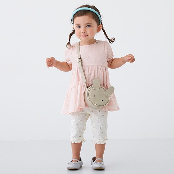 【接触冷感】裾フリルレギンス