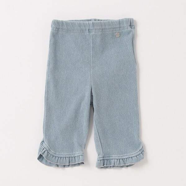 【接触冷感】裾フリルレギンス