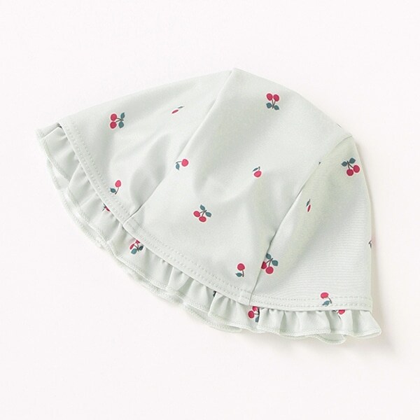 総柄フリルスイムキャップ【SWIM】