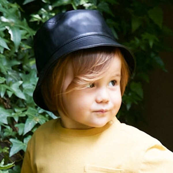 合皮バケットハット