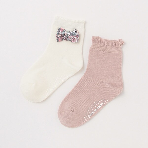 リボン/フリルソックス2P