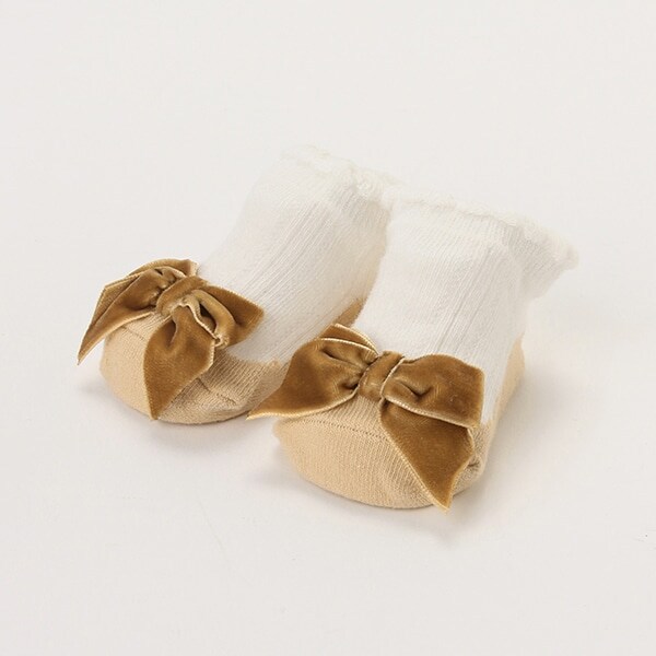 つま先リボンカップソックス